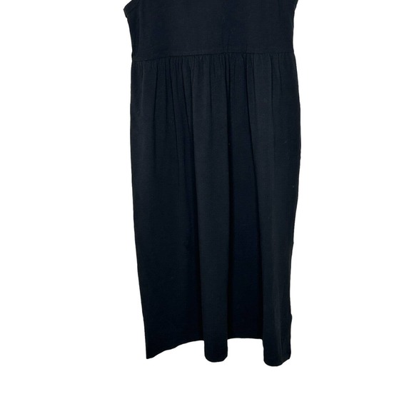 NWT J Crew Factory Womens Petite Knit Dress Size Small Midi Pockets Black - Picture 5 of 11